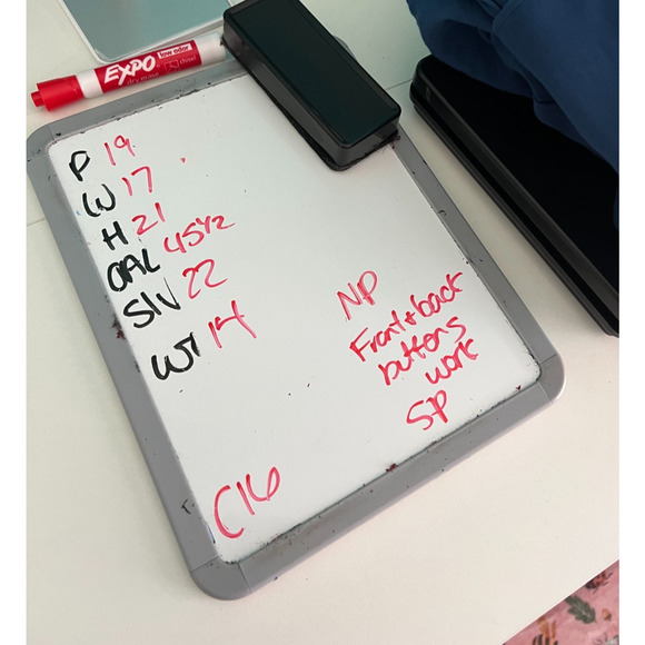 80s does 40s Karin Stevens Blue LS Embroided Beaded Secretary Geek Dress Size 12 - Picture 8 of 8